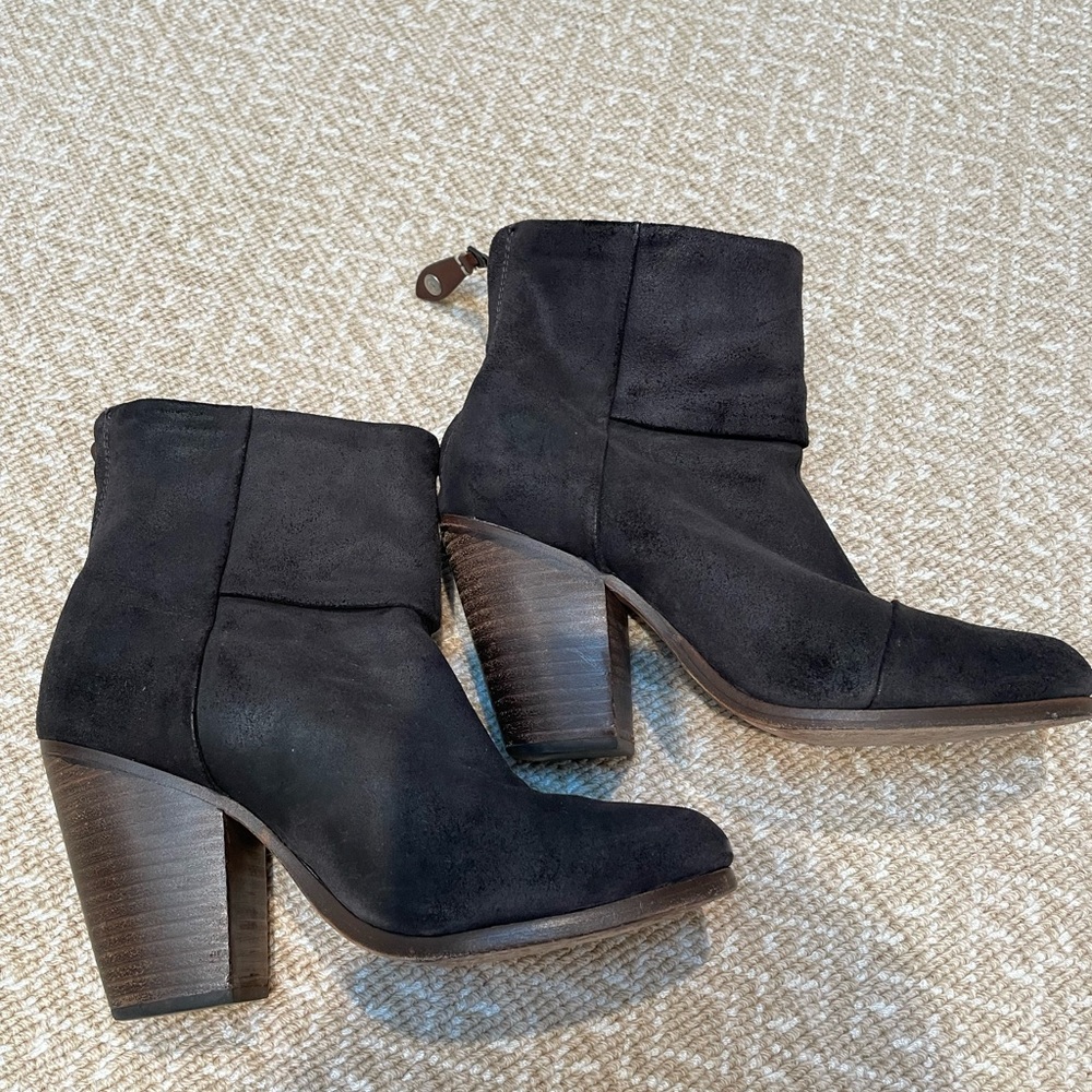 Suede Rag & Bone booties in EUC